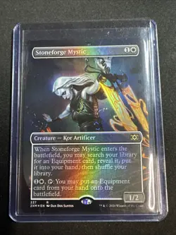 Stoneforge Mystic (Borderless) #337 FOIL Double Masters 2XM MTG - Image 1
