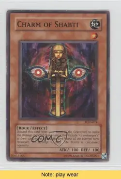 Charm of Shabti YuGiOh Pharaonic Guardian #PGD-074 2003 READ 1a1 - Image 1