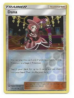 2019 Pokemon Sun and Moon Team Up Reverse Foil #137 DANA - Image 1