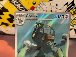 Golurk illustration Rare NM pack fresh Black Bolt Pokemon TCG - Image 2