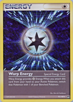 Pokemon TCG Warp Energy Card #91/108 Power Keepers Uncommon Card NM Near Mint - Image 1