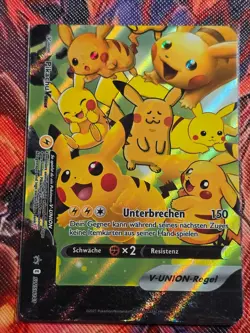 Pikachu V-Union SwSH Black Star Promo Set of 4●GERMAN●POKEMON●PROMO●NM●A137 - Image 5