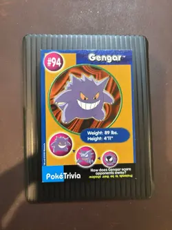 Pokemon Gengar Burger King Trivia #94 1999 Non-Perforated LP - Image 2