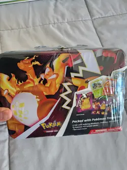 Pokemon TCG Fall 2020 Collector’s Treasure Chest Lunch Box Tin NEW Sealed - Image 1