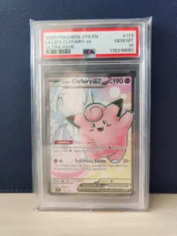 Pokemon Lillie's Clefairy ex 173/159 Journey Together ULTRA RARE PSA 10 GEM MINT - Image 1