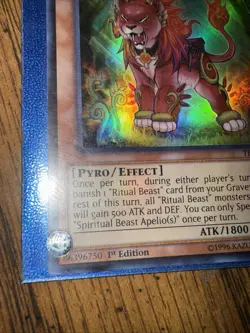 SPTR-JP025 - Yugioh - Japanese - Spiritual Beast Apelio - N-Parallel - Image 2