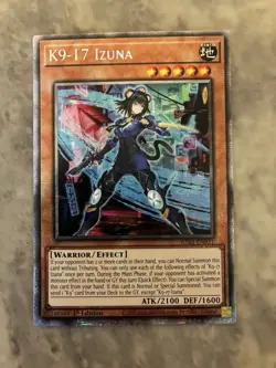 Yugioh! TCG - K9-17 Izuna - Starlight Rare - Justice Hunters - JUSH-EN031 - 1st - Image 2