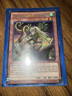 Yugioh Ritual Beast Tamer Elder Secret Rare RA03 - Image 1