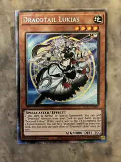 Yugioh! TCG - Dracotail Lukias - Starlight Rare - Justice Hunters - JUSH-EN001 - Image 2