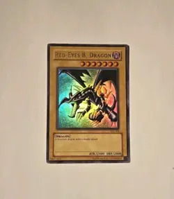 Yugioh Red-Eyes Black Dragon SDJ-001 Ultra Rare LP - Image 1