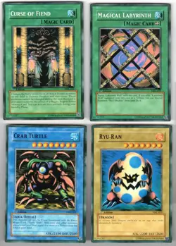 4 Card Lot of 2002 Yu-Gi- Oh first Edition MRL, #032, 059, 069, 070, mint cond. - Image 1