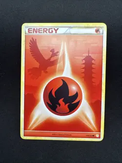 Fire Energy 116/123 HeartGold SoulSilver Regular Card LP - Image 1