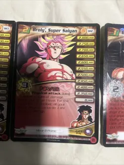 Broly the Calm Level 1-3 Movie Promo Card Set Dragon Ball Z Score - Image 3
