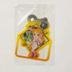 Y1607 Straw Hat Crew Japanese One Piece Gummy Tag Card Sealed Nami Usopp A4 - Image 1