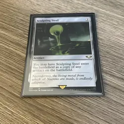 1x Sculpting Steel, Surge Foil, Warhammer 40K, Magic MTG NM - Image 1