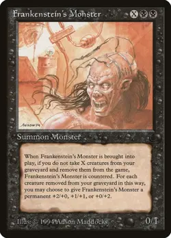 Frankenstein's Monster - The Dark # MTG Magic The Gathering HP Heavily Played - Image 1