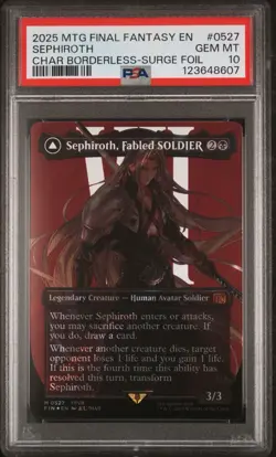 PSA 10 - Sephiroth #0527 (Borderless Surge Foil) - MTG Final Fantasy EN - Image 1