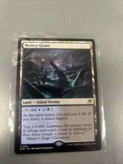 MTG- Watery Grave - Edge of Eternities - Rare Land - Shock Land - NM/M - Image 1
