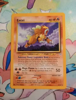 Pokemon TCG Entei Neo Revelation Card 17/64 Unlimited Rare - Image 1