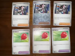 Pokemon Card Hilda & Air Balloon Trainer Cards. - Image 1