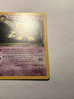 2000 POKEMON TCG Dark Alakazam 18/82 Team Rocket WOTC Rare Vintage Card NM - Image 5