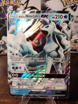 Pokemon - SM Guardians Rising - Alolan Ninetales GX 22/145 LP/NM Card - Image 1