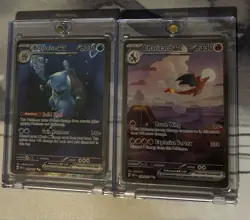 Pokemon Scarlet & Violet Charizard EX, Blastoise EX 151 Card Lot - Image 1