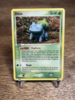 Pokemon Card - Ditto (Bulbasaur) #36/113 EX Delta Species Regular Uncommon LP-MP - Image 1