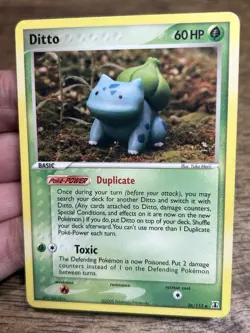 Pokemon Card - Ditto (Bulbasaur) #36/113 EX Delta Species Regular Uncommon LP-MP - Image 3