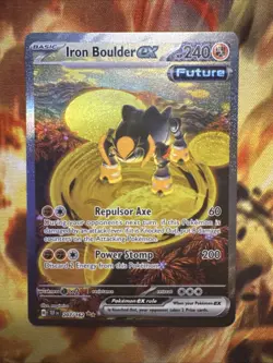 Pokemon TCG Iron Boulder EX 207/162SV05 Temporal Forces Holo Card - Image 1