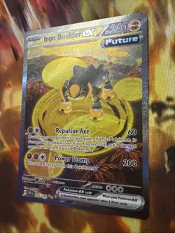 Pokemon TCG Iron Boulder EX 207/162SV05 Temporal Forces Holo Card - Image 2