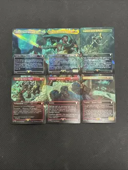 MTG *Aragorn at Helm’s Deep All 6 Card Scene Foil* (NM) Lord of the Rings - Image 2