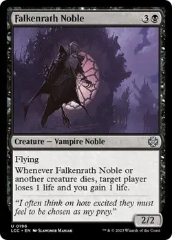 Falkenrath Noble Commander: The Lost Caverns of Ixalan MTG Magic - Image 1