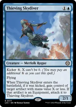 Thieving Skydiver Commander: The Lost Caverns of Ixalan MTG Magic - Image 1