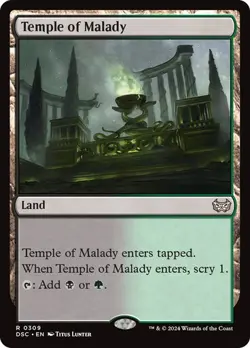 Temple of Malady Commander: Duskmourn: House of Horror MTG MAGIC - Image 1