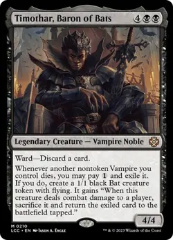 Timothar, Baron of Bats Commander: The Lost Caverns of Ixalan MTG Magic - Image 1