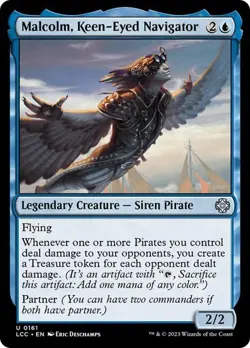 Malcolm, Keen-Eyed Navigator Commander: The Lost Caverns of Ixalan MTG Magic - Image 1