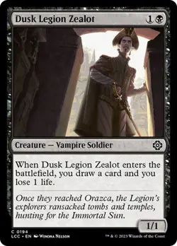 Dusk Legion Zealot Commander: The Lost Caverns of Ixalan MTG Magic - Image 1