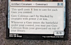 GATE COLOSSUS MAGIC The Gathering MTG no play NM/EX (DS3D1K6) - Image 5