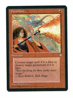 MTG (NM) PYROBLAST Ice Age Magic the Gathering Wizards of the Coast VTG - Image 1