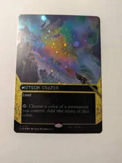 Meteor Crater Borderless Galaxy Foil #116 - Edge of Eternities (EOE) MtG - Image 1