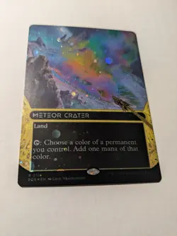 Meteor Crater Borderless Galaxy Foil #116 - Edge of Eternities (EOE) MtG - Image 2