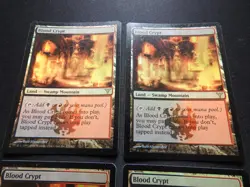 4x Blood Crypt FOIL HP/DMG [Dissension] Mtg Magic Free Priority Mail! - Image 2