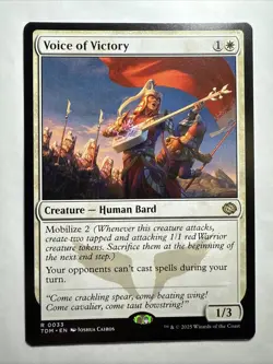 Voice of Victory Tarkir: Dragonstorm Regular Magic MTG NM - Image 1