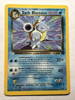 2000 POKEMON TCG Dark Blastoise 20/82 Team Rocket WOTC Rare Vintage Card LP - Image 1