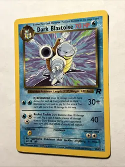 2000 POKEMON TCG Dark Blastoise 20/82 Team Rocket WOTC Rare Vintage Card LP - Image 5