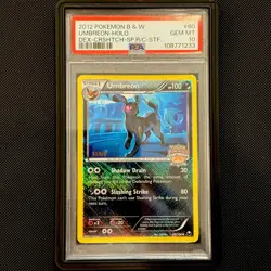 Umbreon Holo Staff Reg. Championship PSA 10 2012 Pokemon B&W Dark Explorers #60 - Image 1