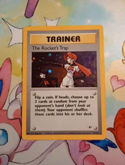 Pokemon TCG The Rocket's Trap Gym Heroes Holo 19/132 Unlimited - Image 1