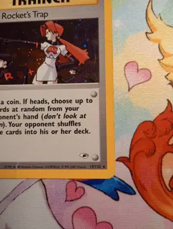 Pokemon TCG The Rocket's Trap Gym Heroes Holo 19/132 Unlimited - Image 3