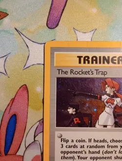 Pokemon TCG The Rocket's Trap Gym Heroes Holo 19/132 Unlimited - Image 5